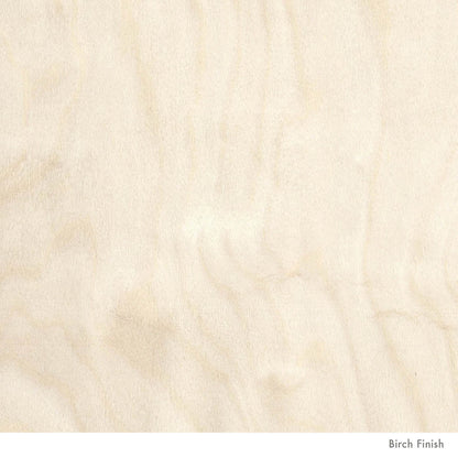 Close up of the raw birch plywood finish for Lozi's furniture
