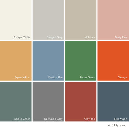 Lozi's selection of paint colours for their plywood furniture