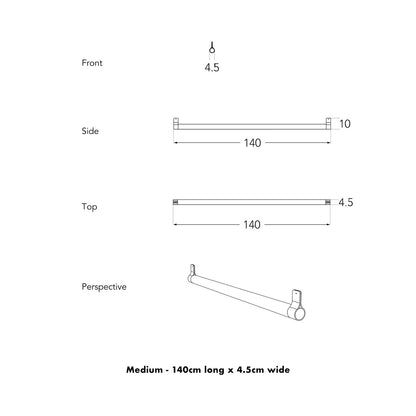A pec drawing and measurements for Lozi's Wave Beam lamp in a medium size