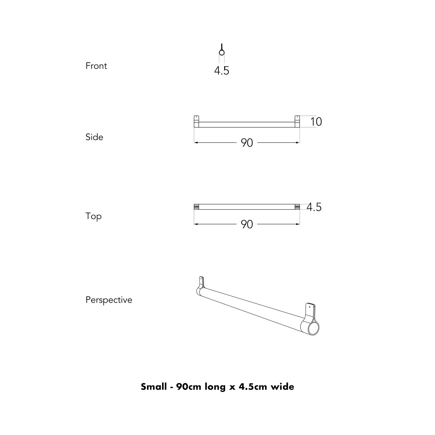 A pec drawing and measurements for Lozi's Wave Beam lamp in a small size