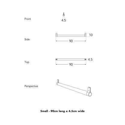 A pec drawing and measurements for Lozi's Wave Beam lamp in a small size